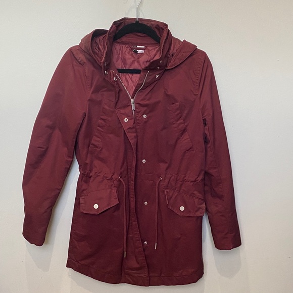 H&M Deep Red Utility Jacket - Picture 1 of 2